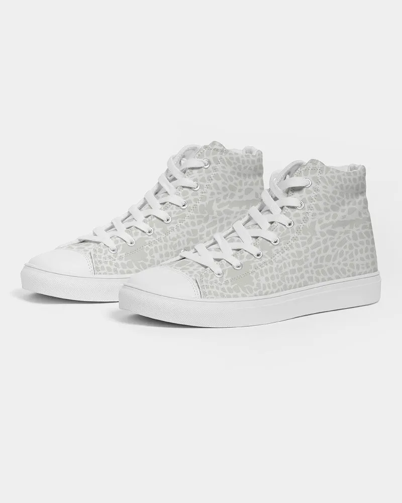 Animal Skin Texture Men's Hightop Canvas Shoe