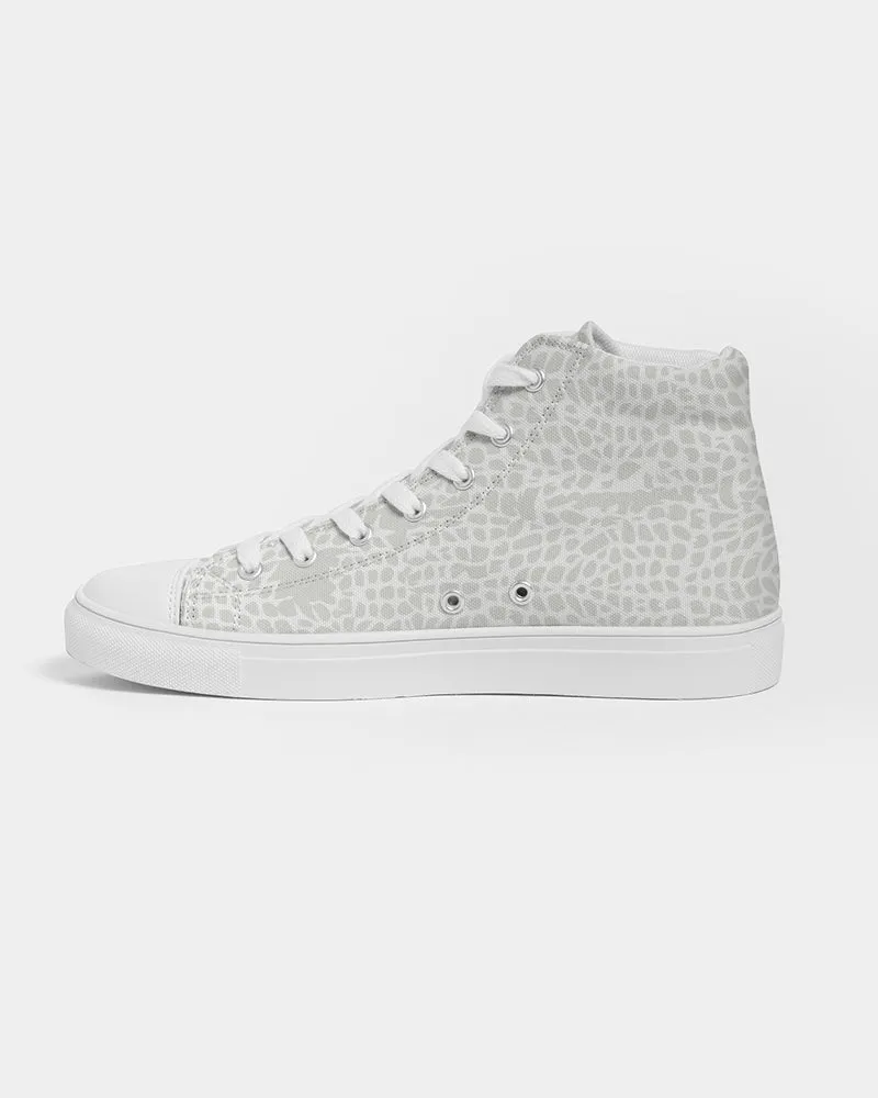 Animal Skin Texture Men's Hightop Canvas Shoe