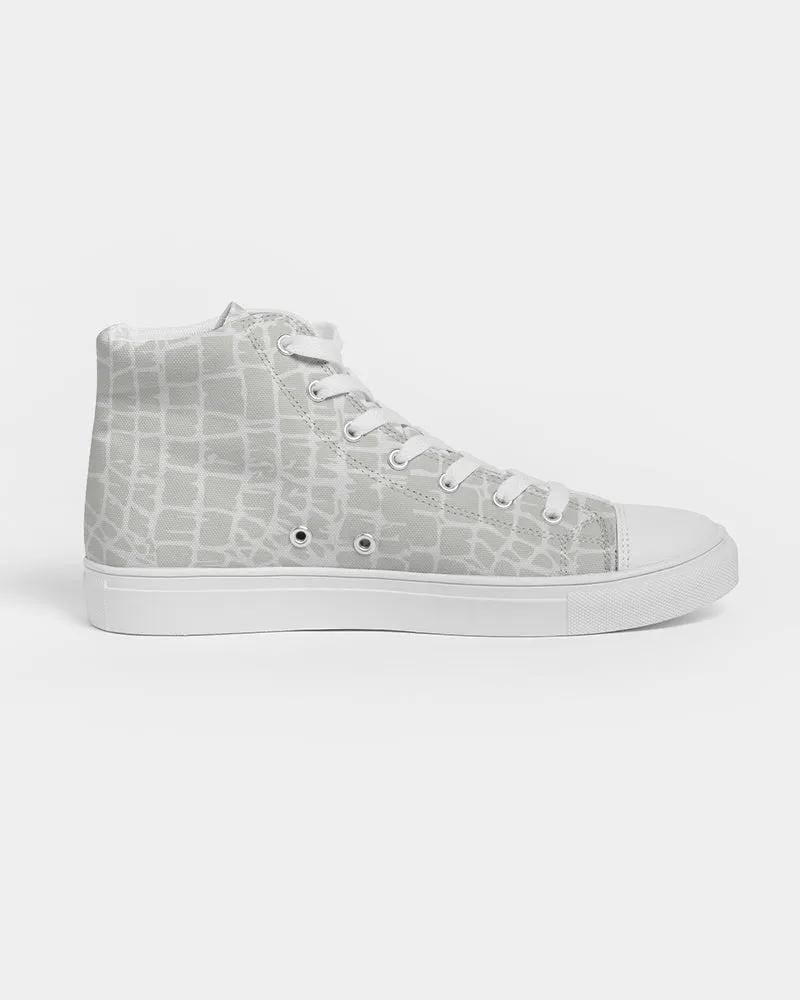 Animal Skin Texture Men's Hightop Canvas Shoe