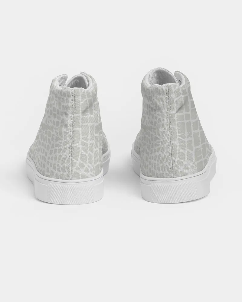Animal Skin Texture Men's Hightop Canvas Shoe