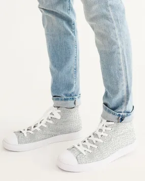 Animal Skin Texture Men's Hightop Canvas Shoe