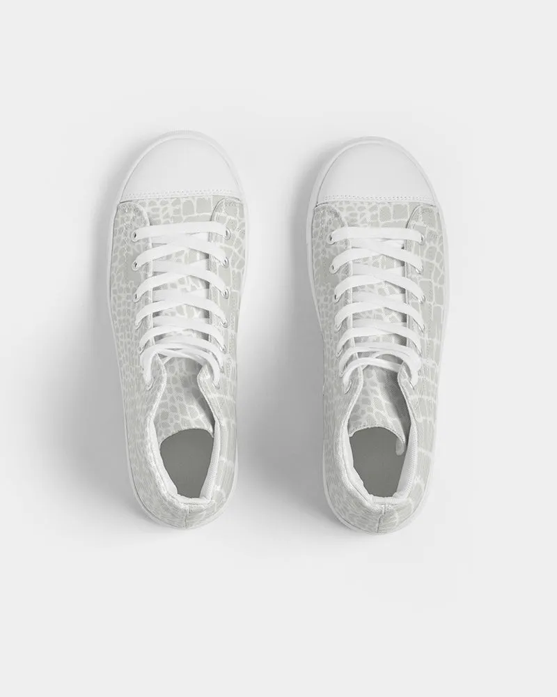Animal Skin Texture Men's Hightop Canvas Shoe