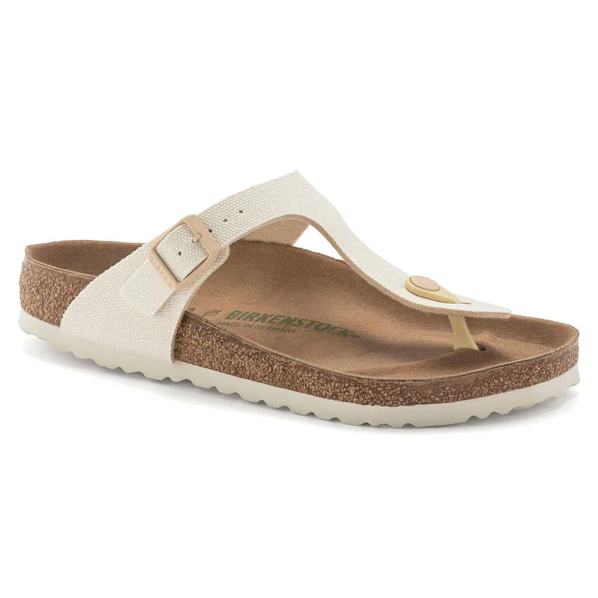 Birkenstock Womens Gizeh Vegan Canvas Sandals - Regular/Wide
