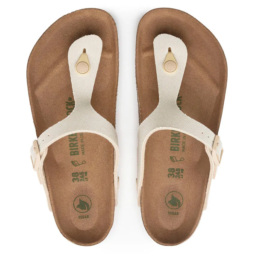 Birkenstock Womens Gizeh Vegan Canvas Sandals - Regular/Wide