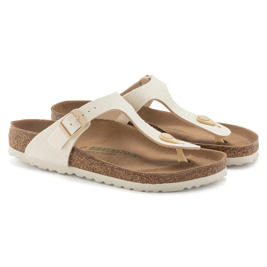 Birkenstock Womens Gizeh Vegan Canvas Sandals - Regular/Wide