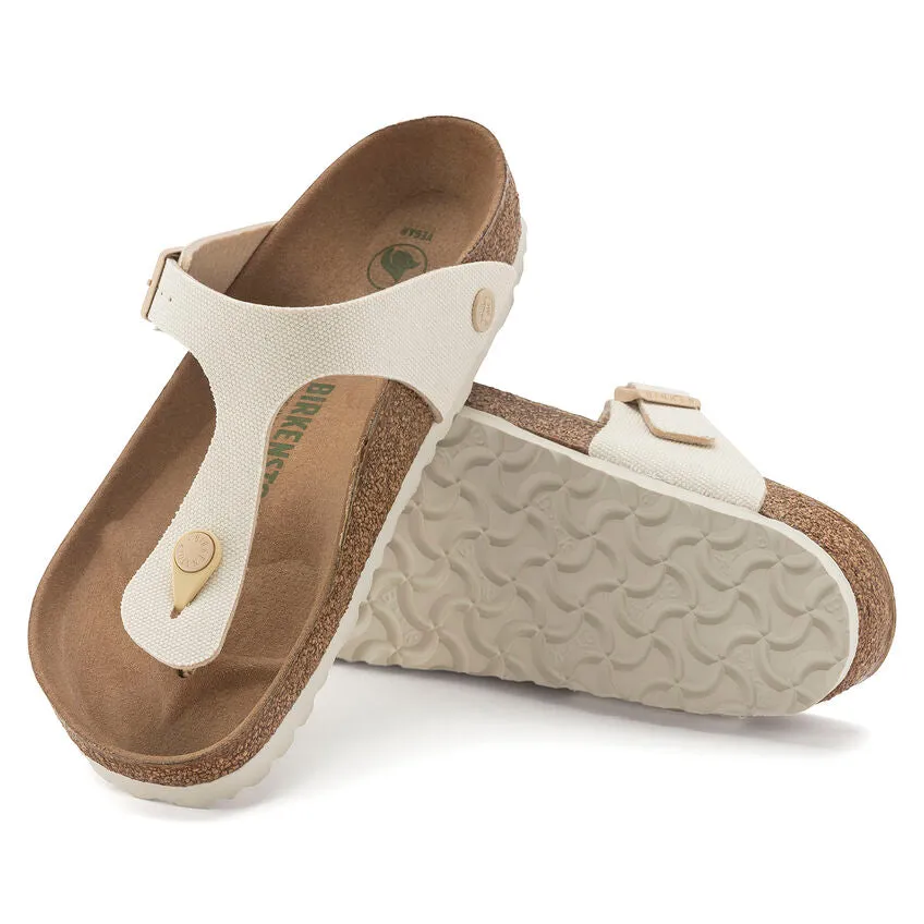 Birkenstock Womens Gizeh Vegan Canvas Sandals - Regular/Wide