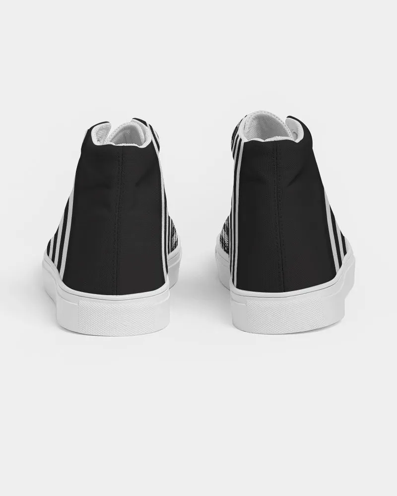 Checkerboard Men's Hightop Canvas Shoe