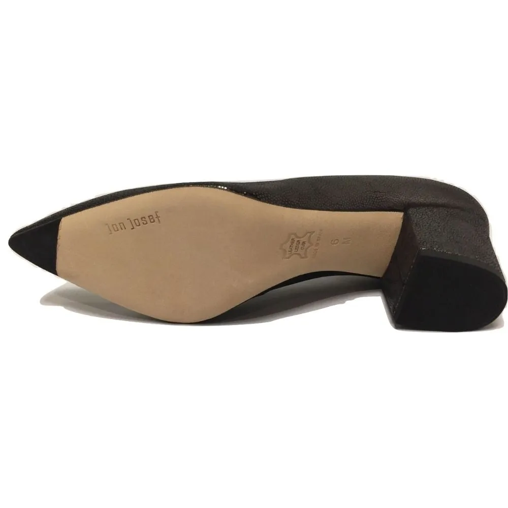 Christy Pewter Metallic Leather Jon Josef Pump