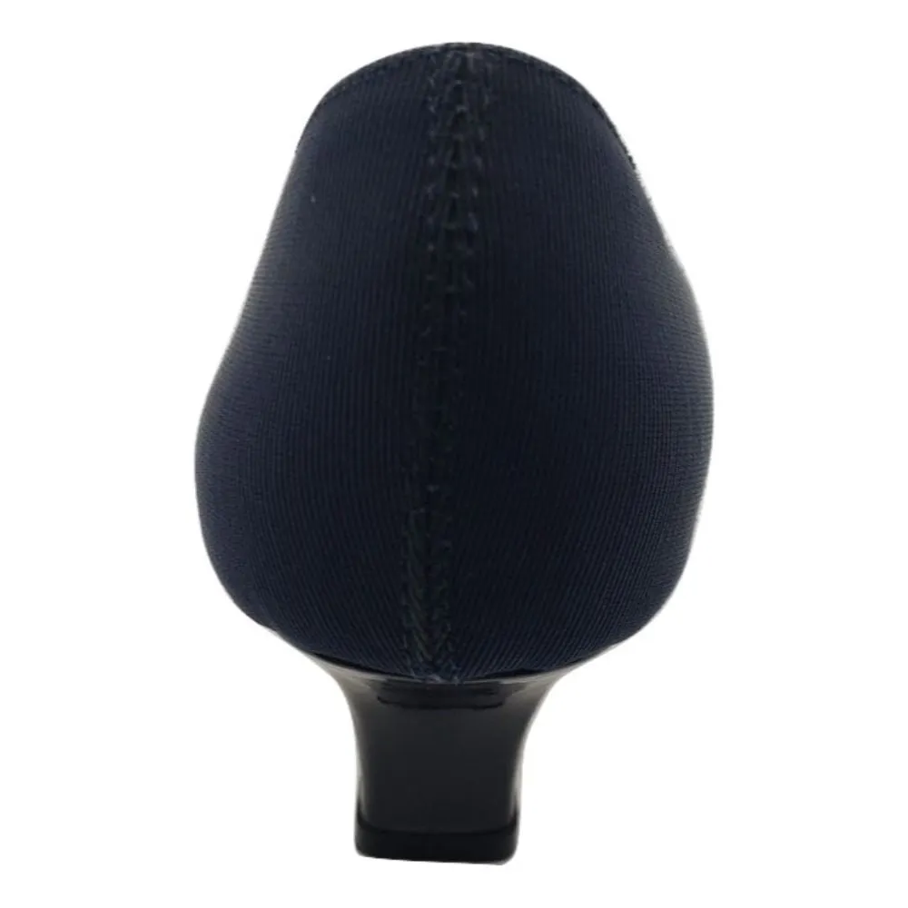 Dauphi Navy Fabric Prevata Pumps