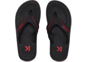 Eeken EFBG2017 Black And Red Ultra-Comfortable Everyday Flip Flops For Men