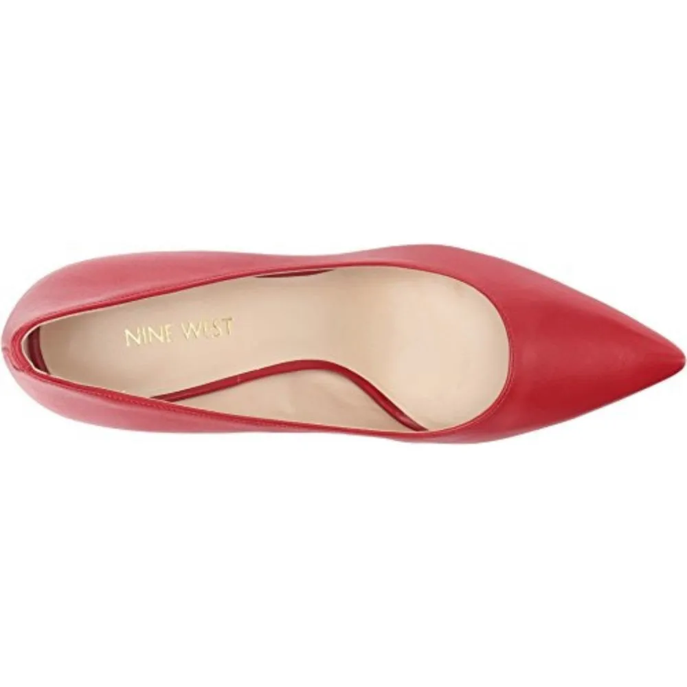 Fadey Red Leather Nine West Pump