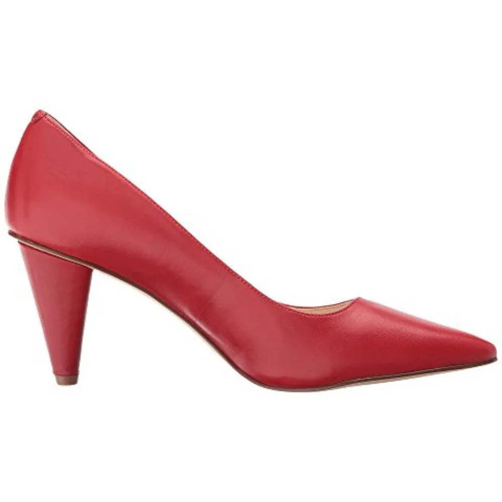 Fadey Red Leather Nine West Pump