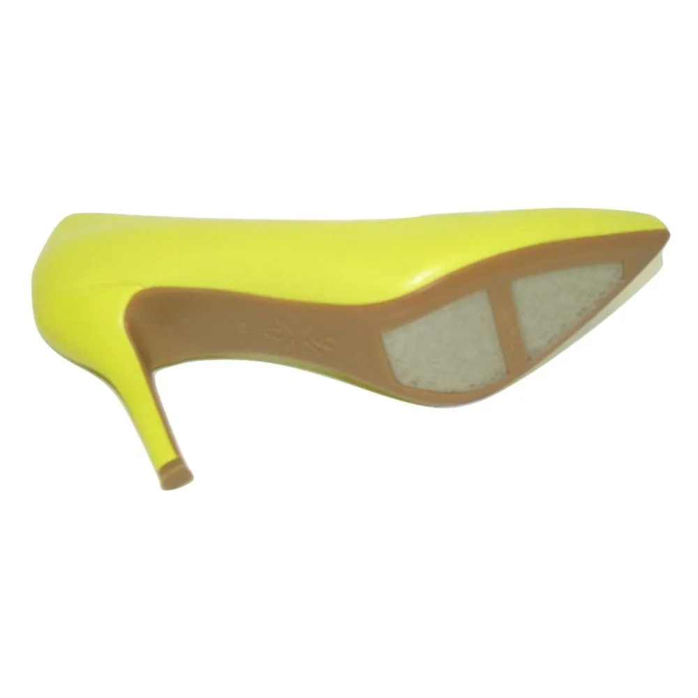 Fifth9X9 Yellow Leather Nine West Pumps