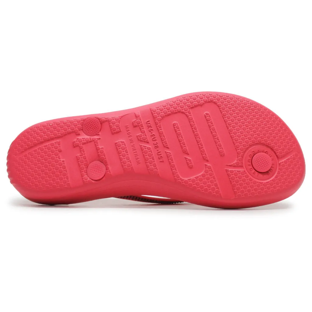FitFlop Iqushion Sparkle Synthetic Women's Toe Post Sandals