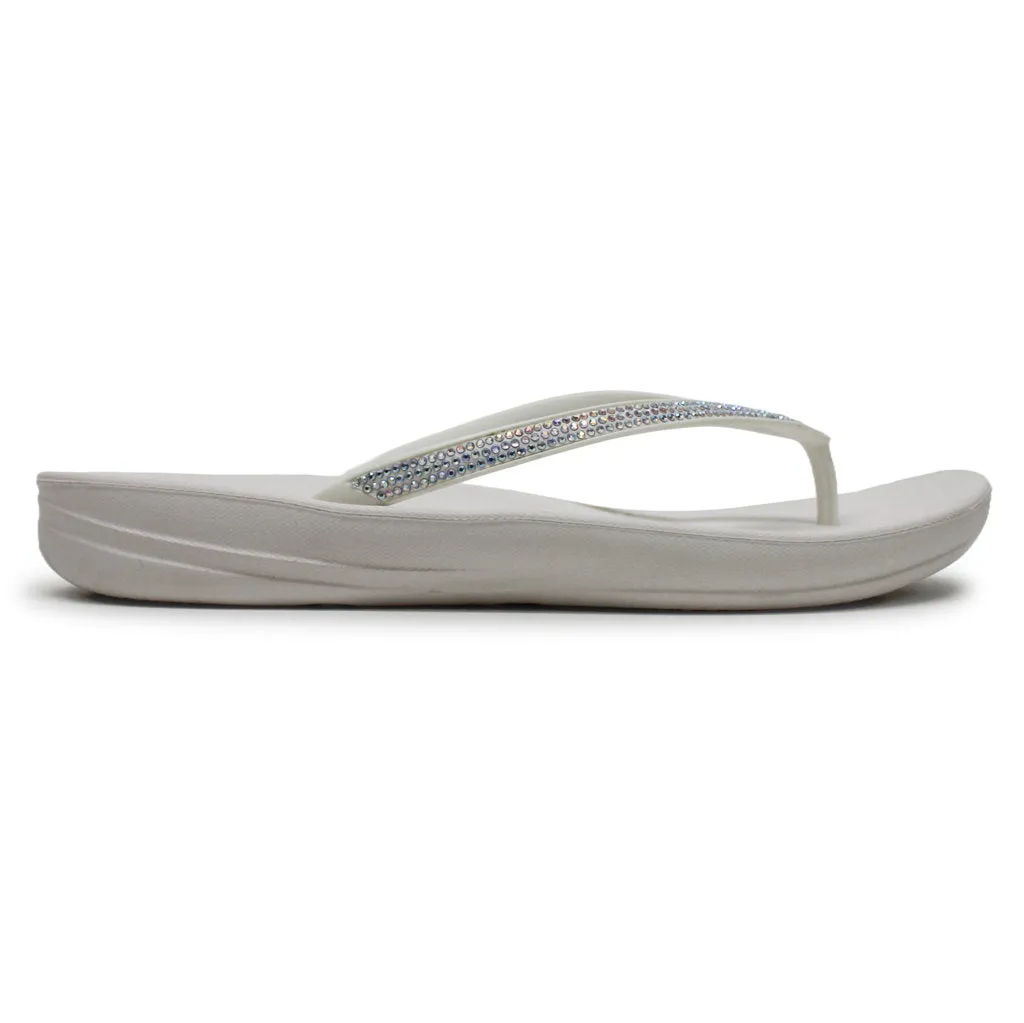 FitFlop Iqushion Sparkle Synthetic Women's Toe Post Sandals