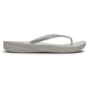 FitFlop Iqushion Sparkle Synthetic Women's Toe Post Sandals