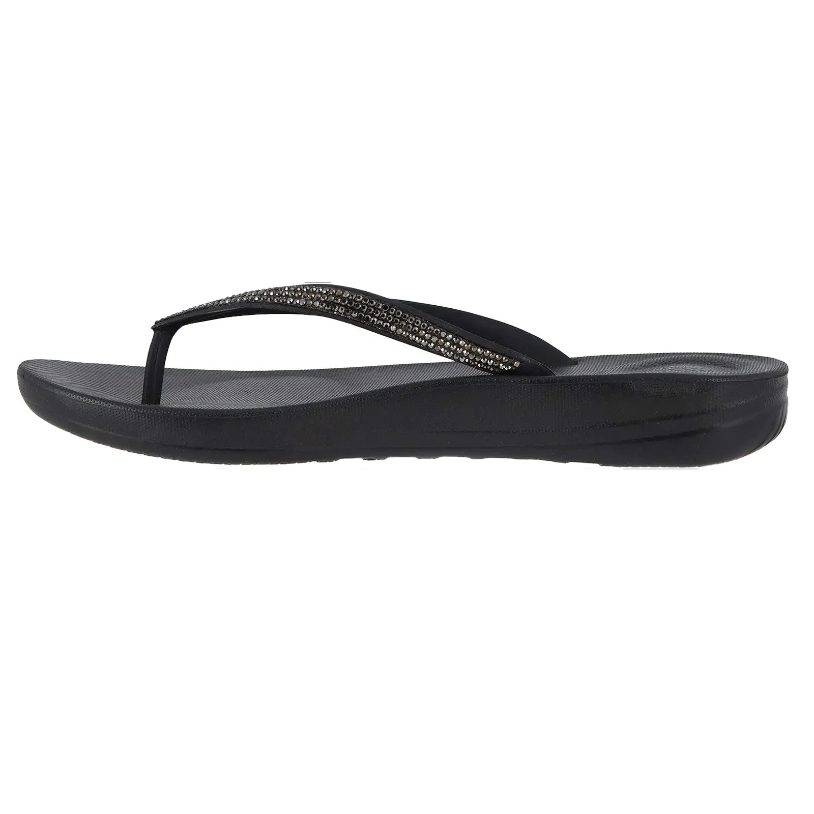 FitFlop Iqushion Sparkle Synthetic Women's Toe Post Sandals