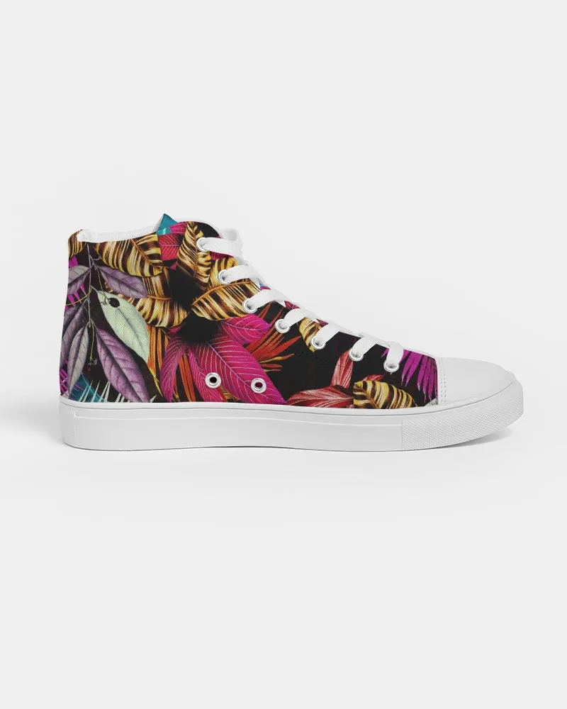 Foliage Feather Men's Hightop Canvas Shoe