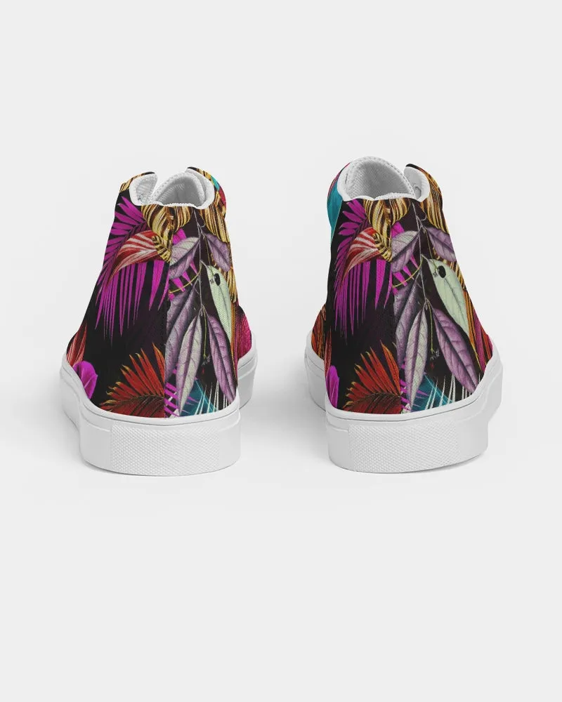 Foliage Feather Men's Hightop Canvas Shoe