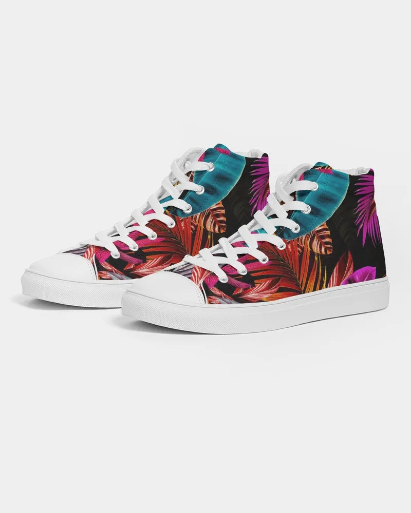 Foliage Feather Men's Hightop Canvas Shoe