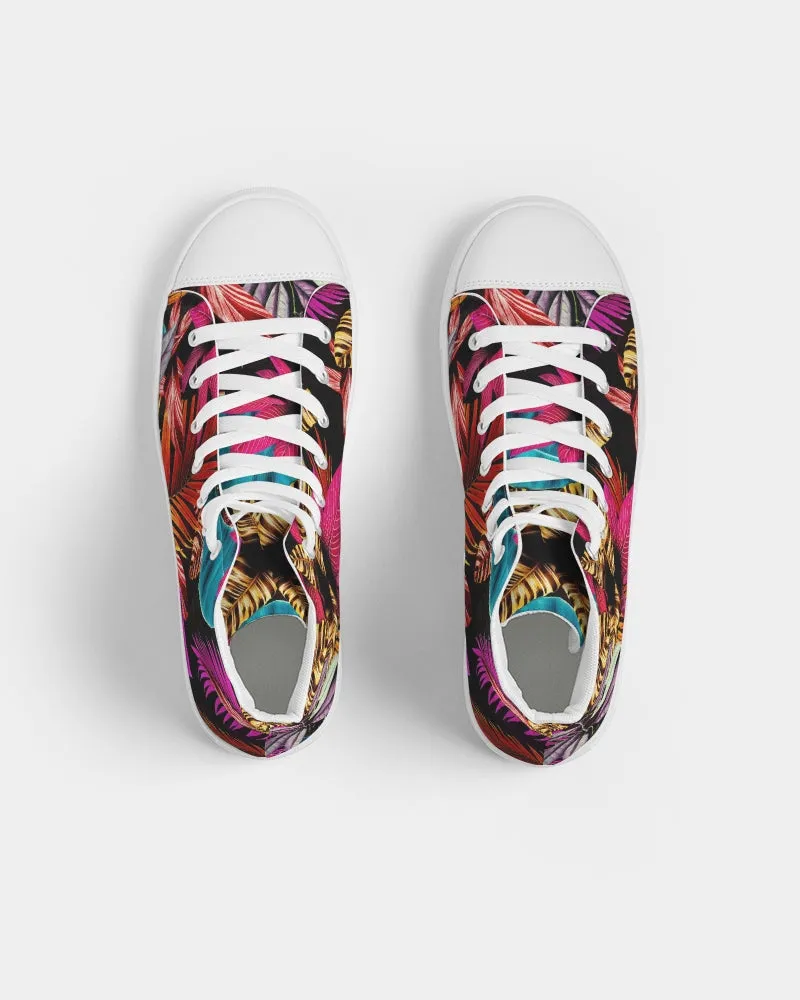 Foliage Feather Men's Hightop Canvas Shoe