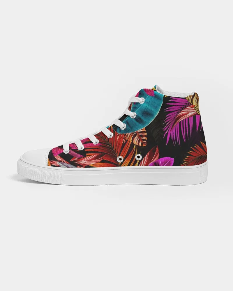 Foliage Feather Men's Hightop Canvas Shoe
