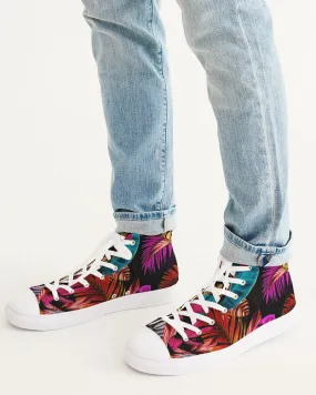 Foliage Feather Men's Hightop Canvas Shoe