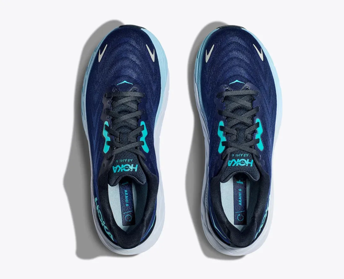 Hoka Mens Arahi 6- Outer Space/Bellwether Blue (1123194-OSBB)