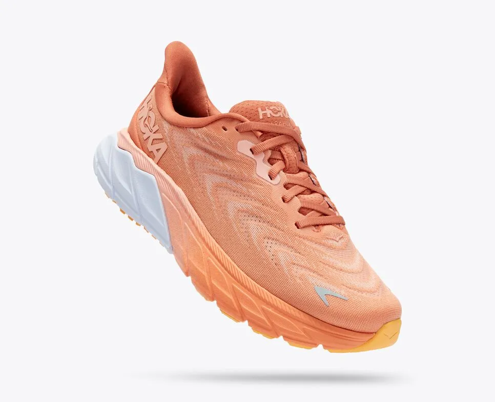 Hoka Womens Arahi 6- Sun Baked / Shell Coral (1123195-SBSCR)