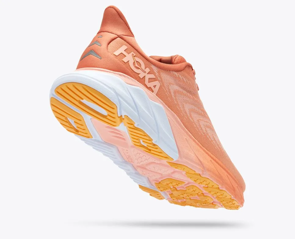 Hoka Womens Arahi 6- Sun Baked / Shell Coral (1123195-SBSCR)