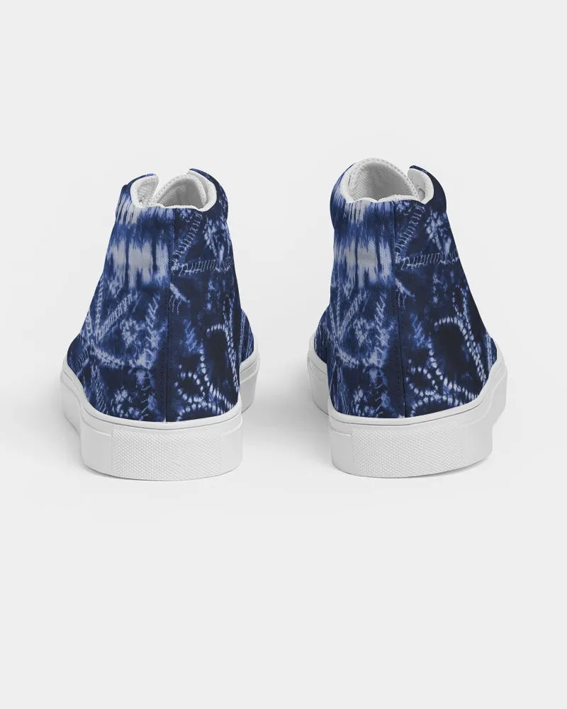 Ice Flower Men's Hightop Canvas Shoe