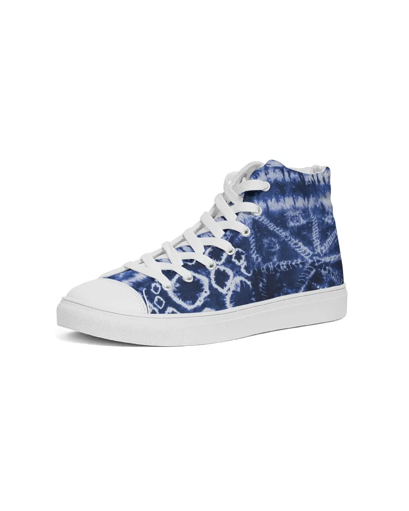 Ice Flower Men's Hightop Canvas Shoe