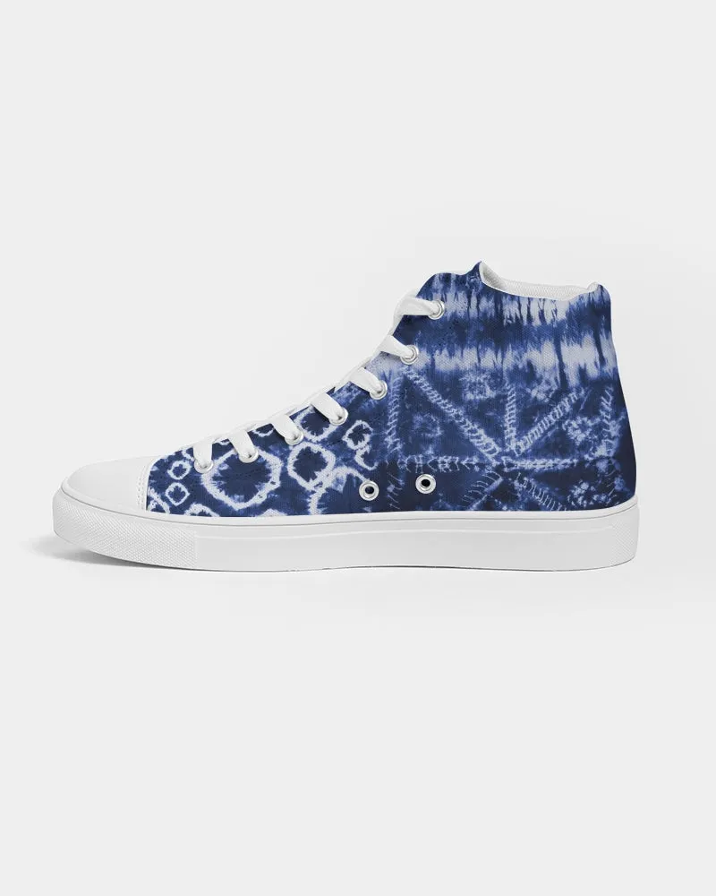 Ice Flower Men's Hightop Canvas Shoe