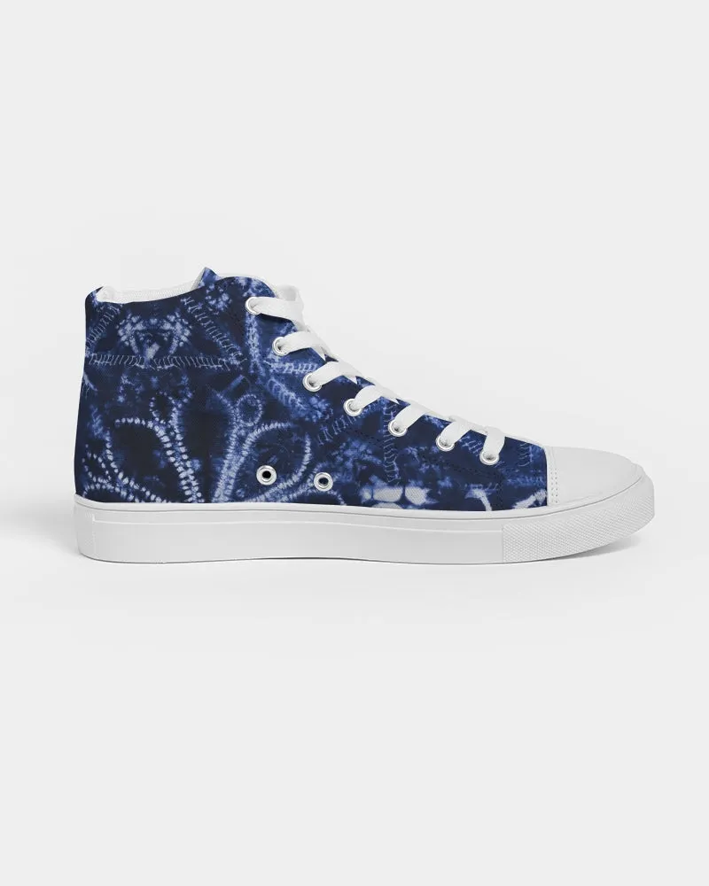 Ice Flower Men's Hightop Canvas Shoe