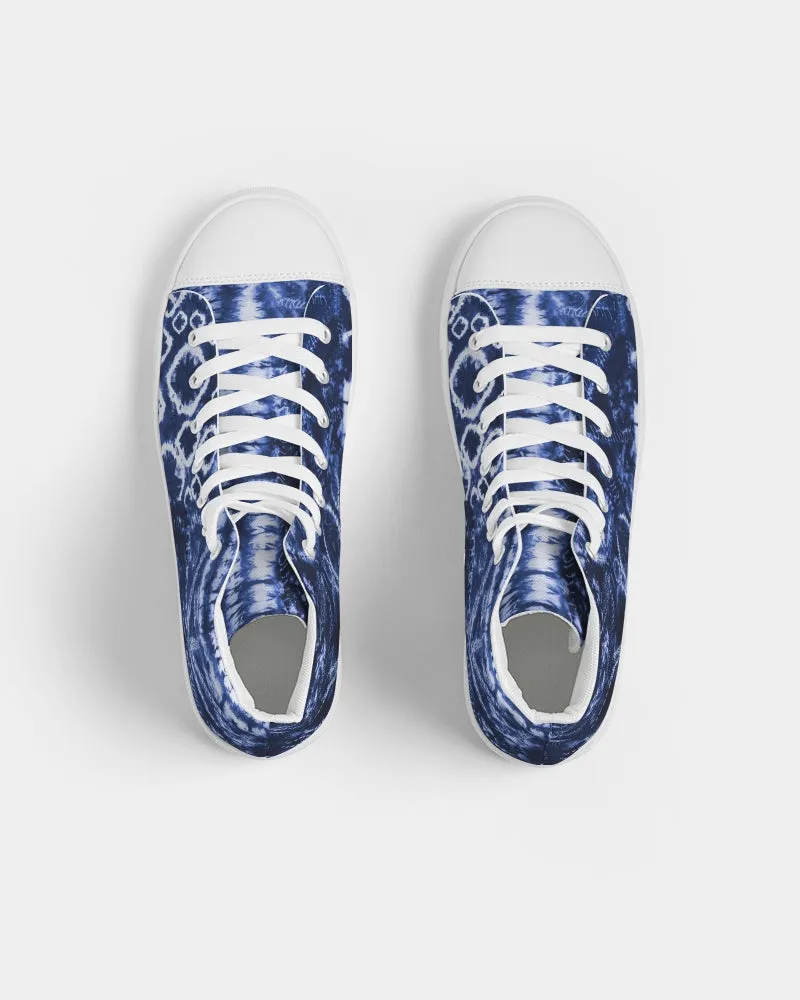 Ice Flower Men's Hightop Canvas Shoe