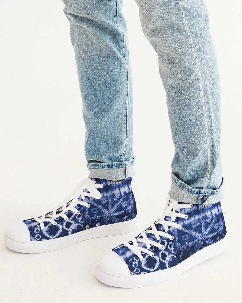 Ice Flower Men's Hightop Canvas Shoe
