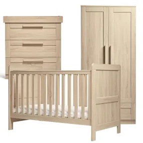 Mamas & Papas Atlas 3 Piece Cotbed Range Light Oak