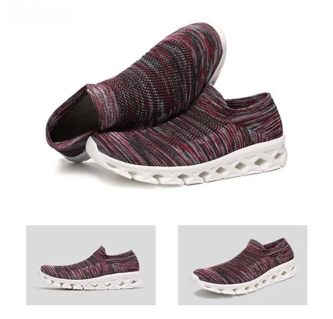 Men Outdoor Walking Flying Woven Breathable Ultra-light Walking Shoes