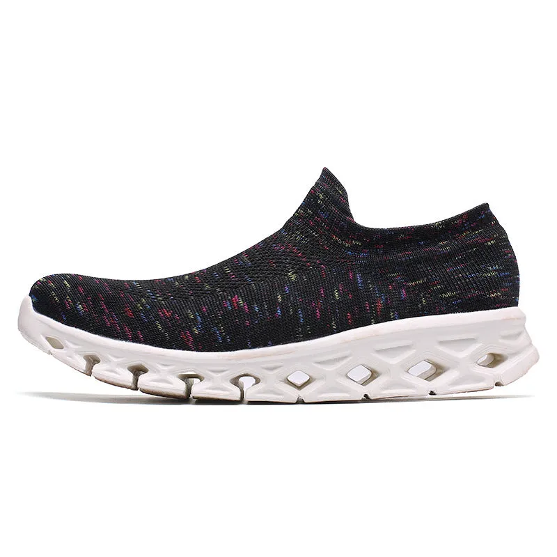 Men Outdoor Walking Flying Woven Breathable Ultra-light Walking Shoes