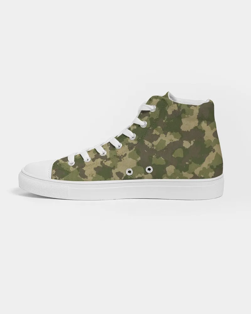 Military Green Men's Hightop Canvas Shoe