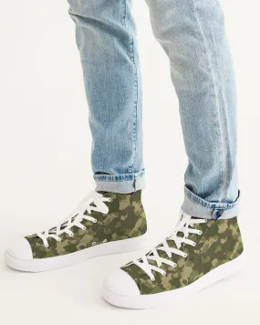 Military Green Men's Hightop Canvas Shoe