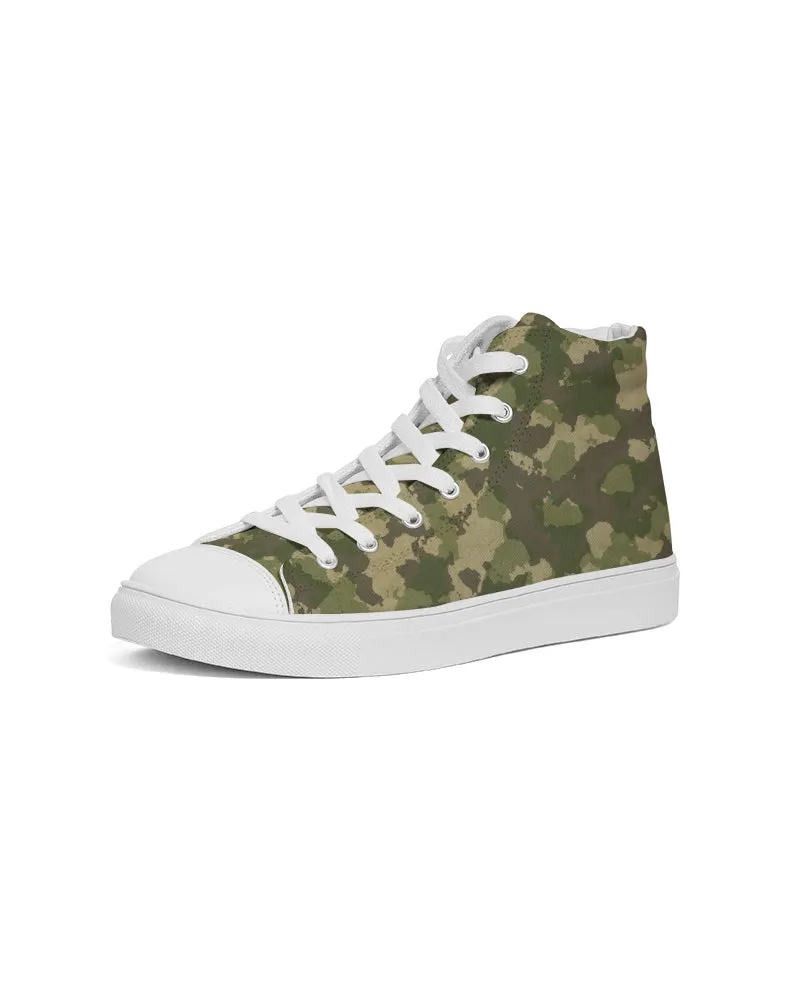 Military Green Men's Hightop Canvas Shoe