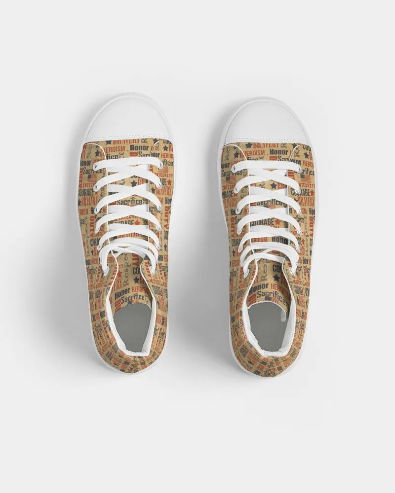 Military Spirit Men's Hightop Canvas Shoe