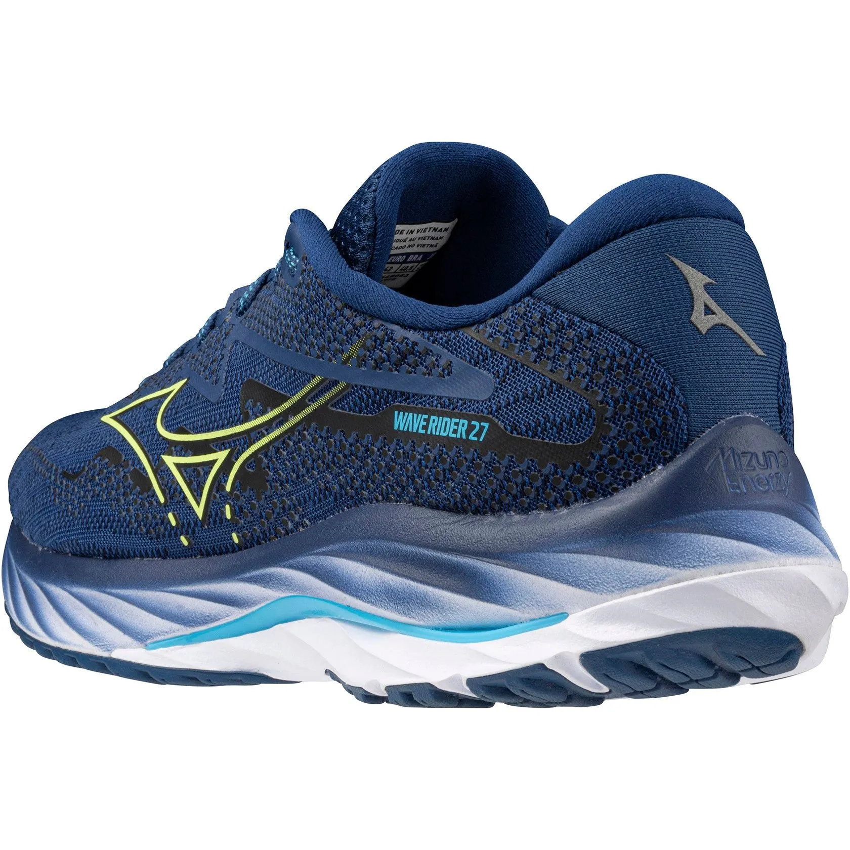 Mizuno Wave Rider 27 Mens Running Shoes - Navy