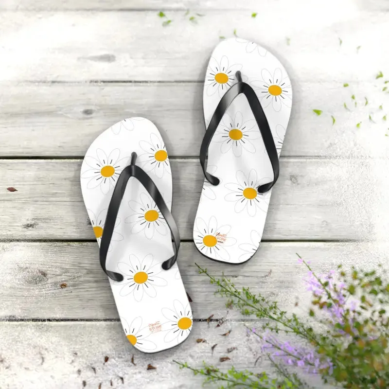 Trendy Pink Flowers Unisex Flip Flops