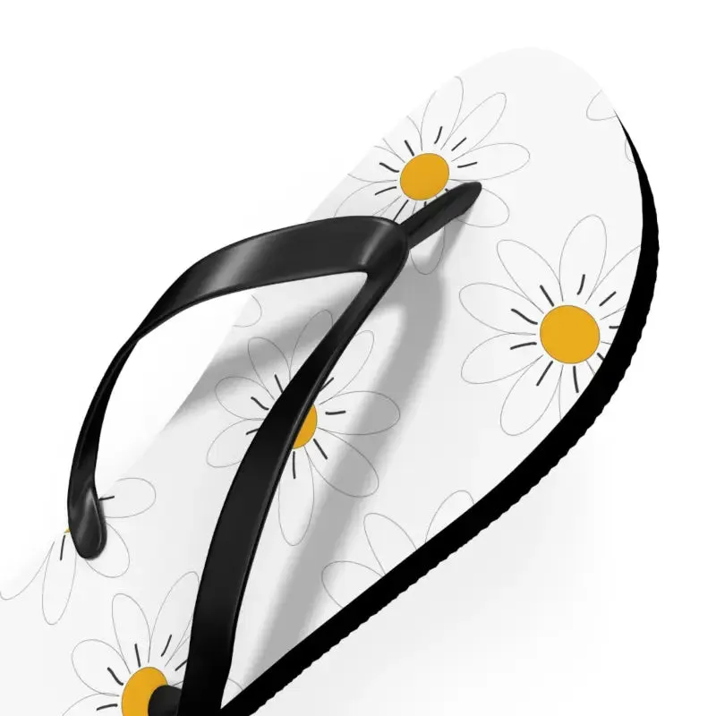 Trendy Pink Flowers Unisex Flip Flops