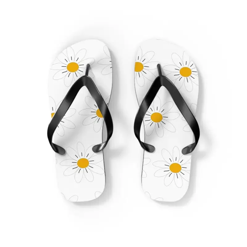 Trendy Pink Flowers Unisex Flip Flops