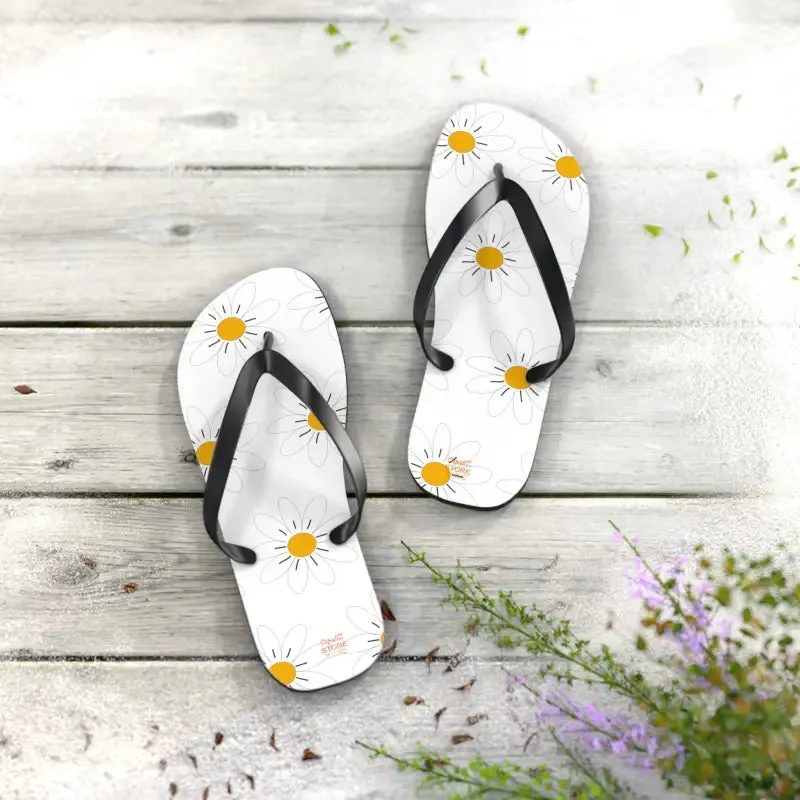 Trendy Pink Flowers Unisex Flip Flops