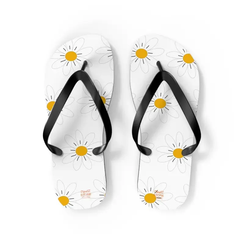 Trendy Pink Flowers Unisex Flip Flops