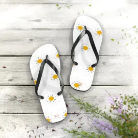 Trendy Pink Flowers Unisex Flip Flops
